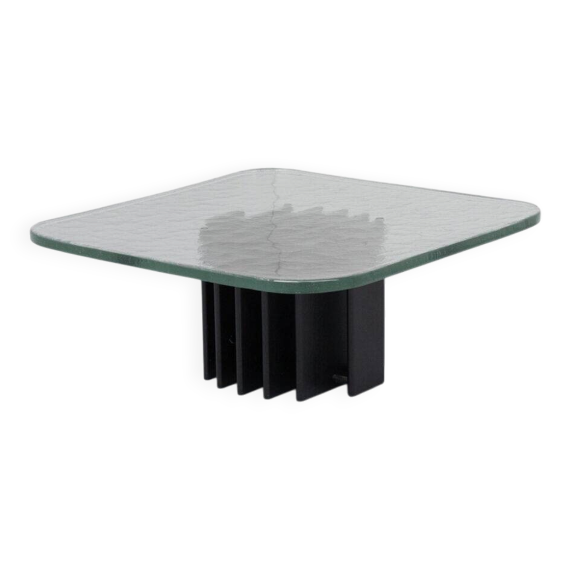 Heinz Lilienthal glass coffee table 1970s