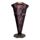 A purple vase, very discreetly gilded, Russian art deco style