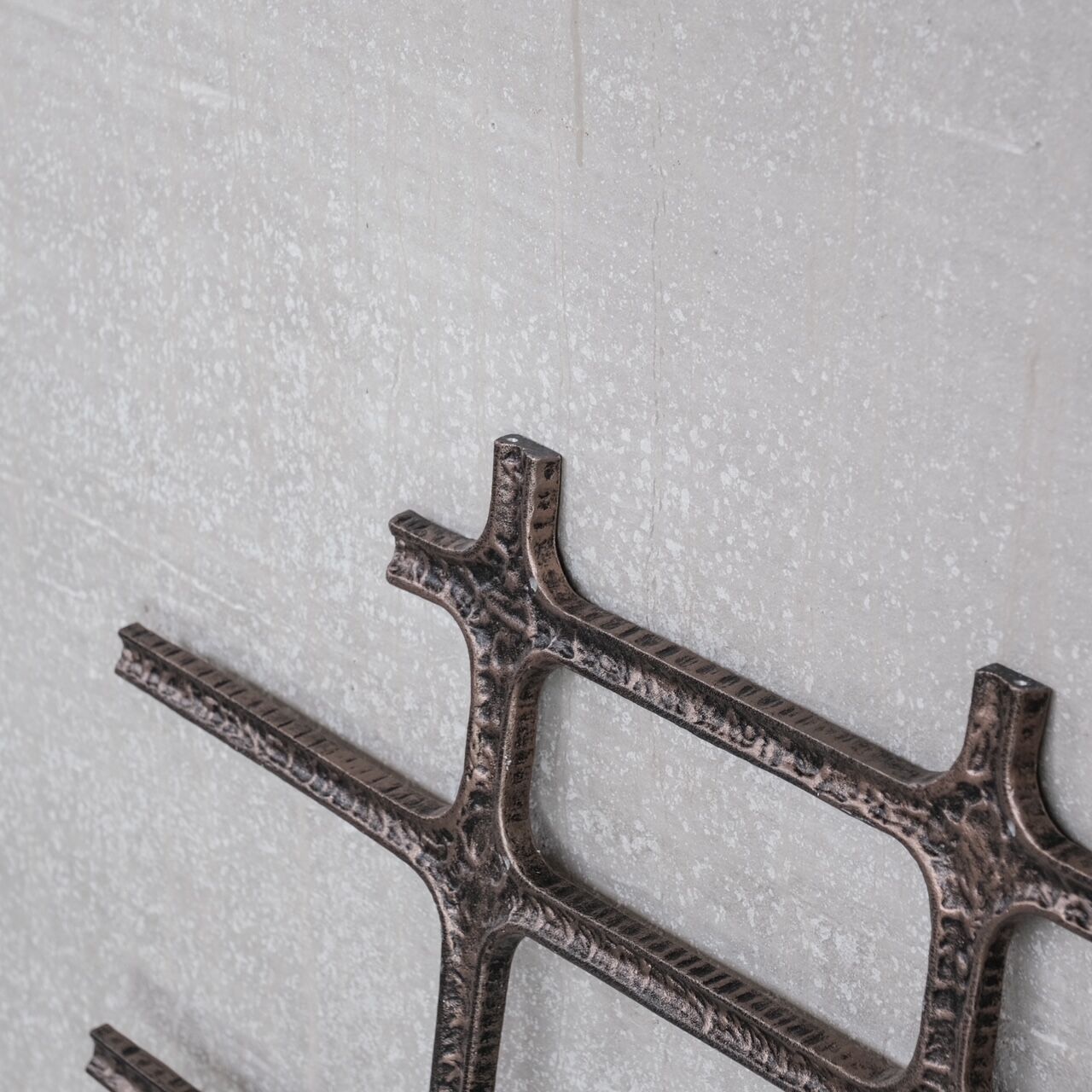 Brutalist metal mid-century wall hanging or decorative artwork (no.3)