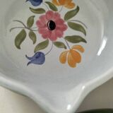 Duo of flowery caquelons