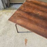 Table basse teck et chrome