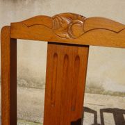Matching Art Deco seats: 1 bridge armchair and 2 chairs.