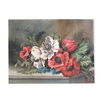 Old anemone paintings measuring 61x46