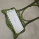 Art Nouveau umbrella stand in green enamelled cast iron