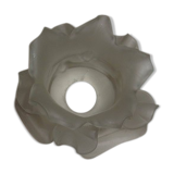 Ancient tulip in pink-shaped glass pate