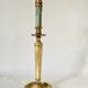 Neo-classical brass lamp, cotton shade