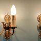 Pair of Empire eagle's head sconces in Palmettes 1900/1920