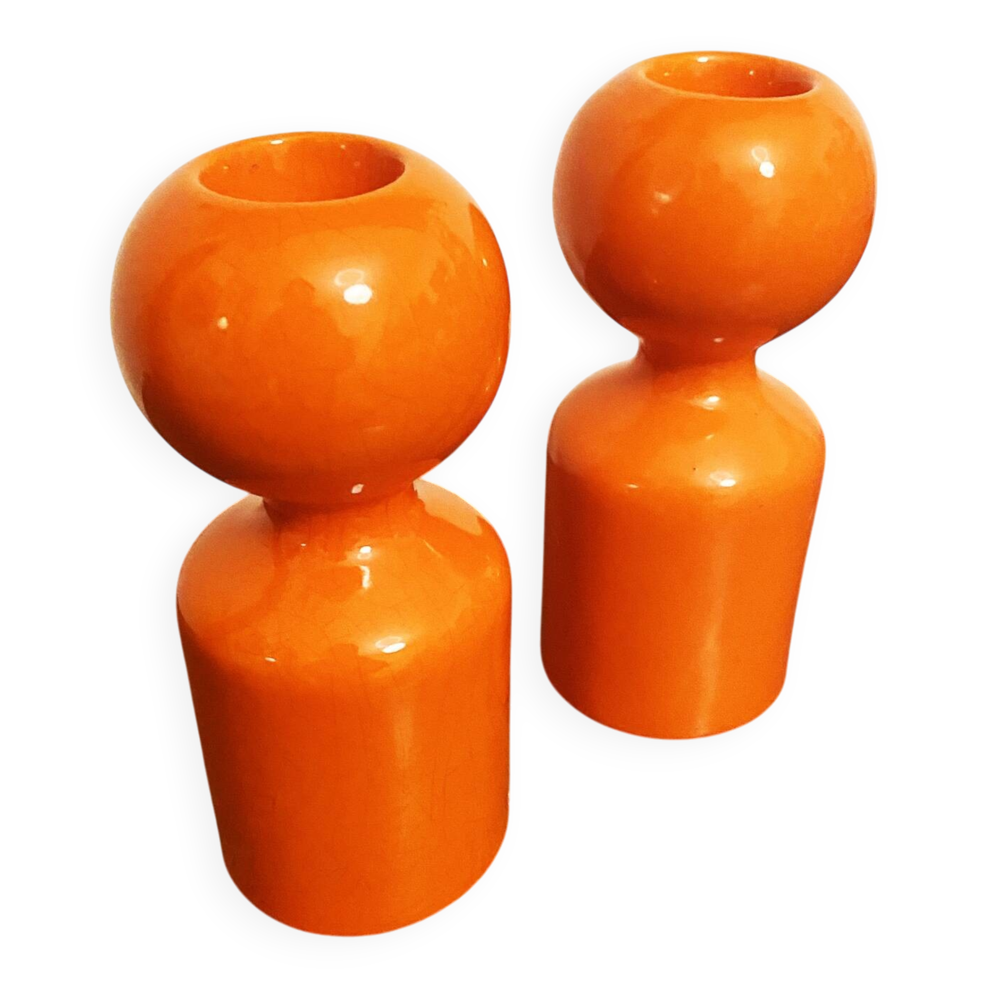 Pair of Liisi Beckmann Candlesticks for Gabbianelli, 1960s