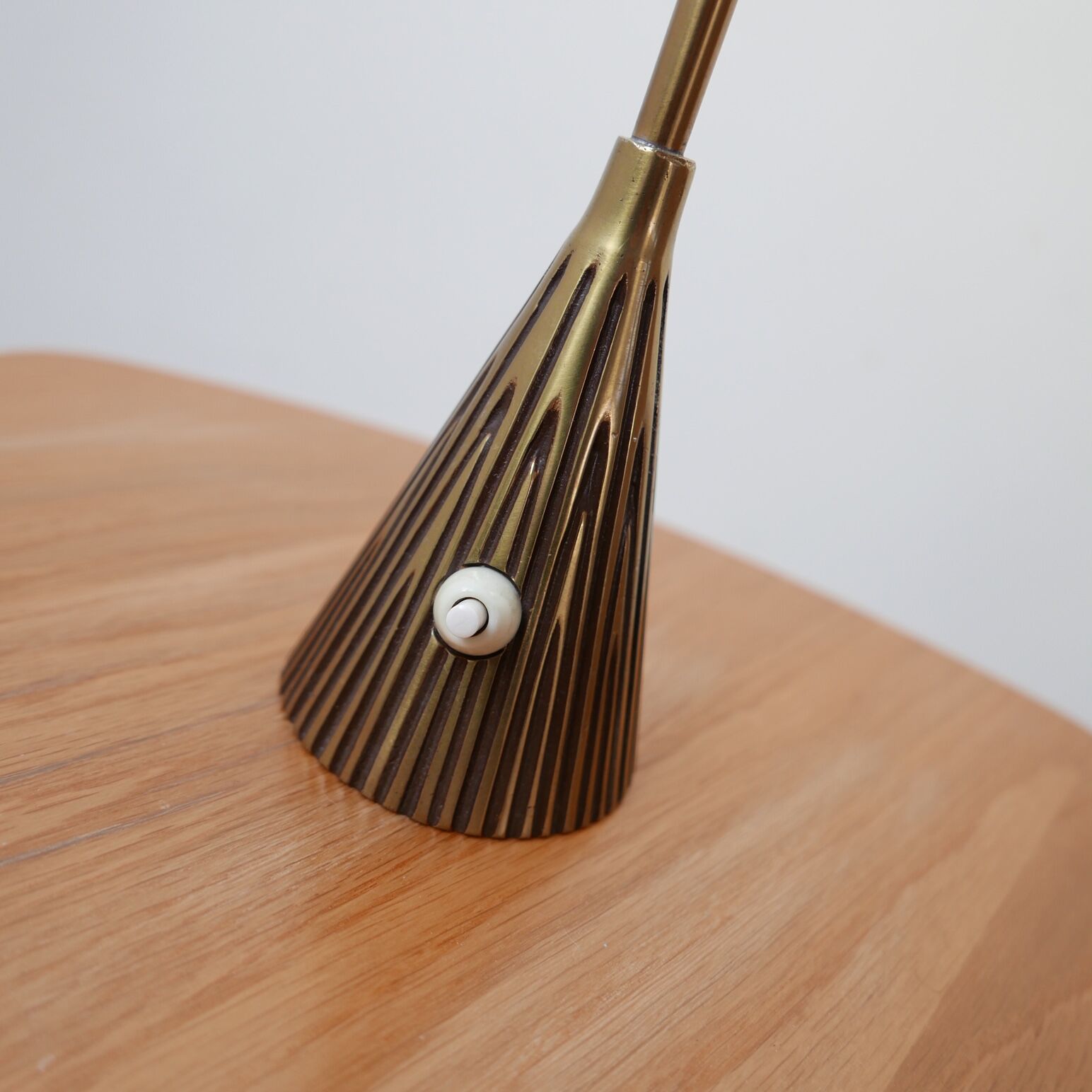 Mid-Century Brass Table Lamp by Sonja Katzin