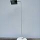 White metal floor lamp reading light 1980