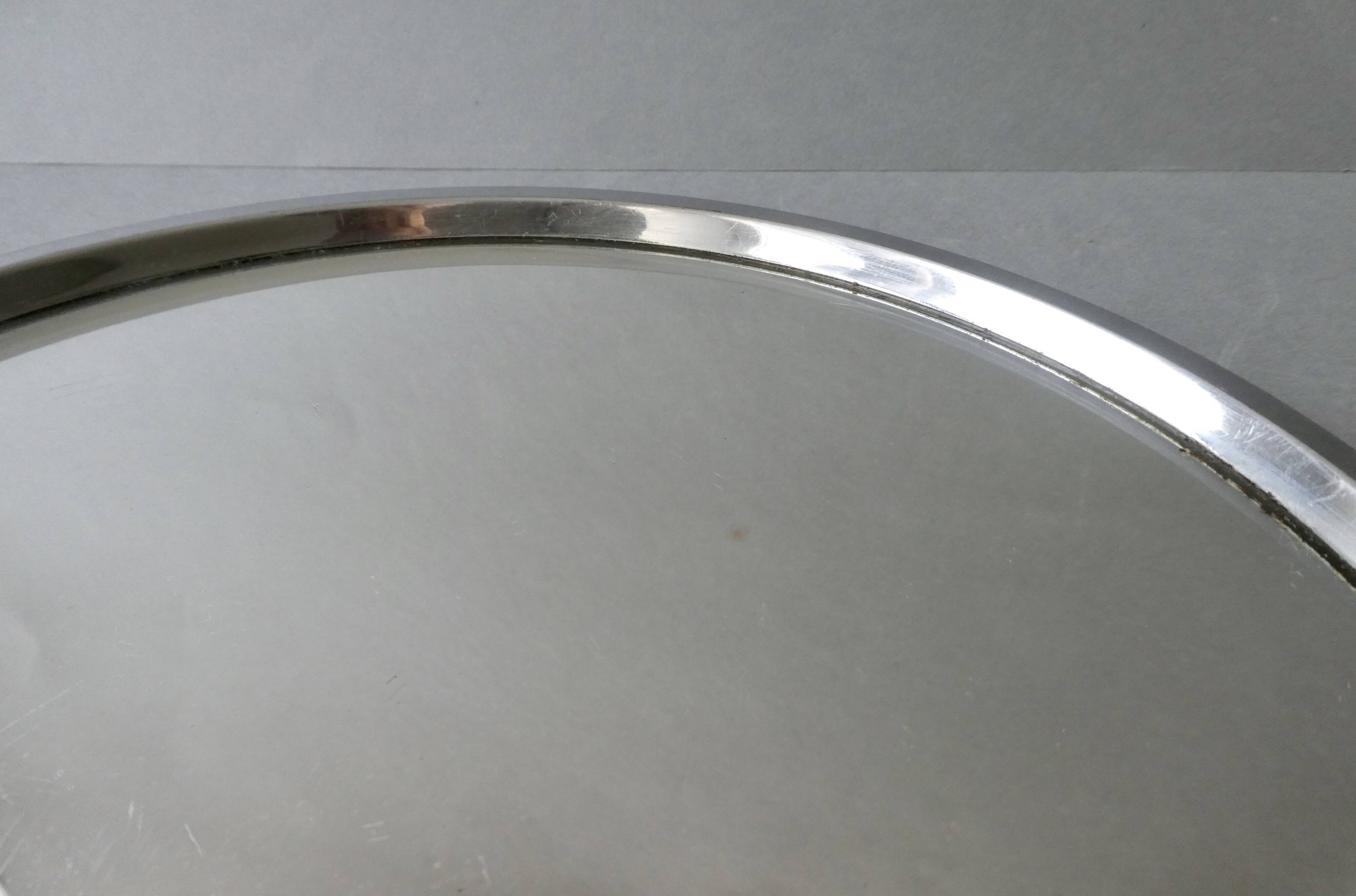 Mirror with aluminum tower, Art Deco