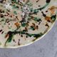Glazed earthenware salad bowl