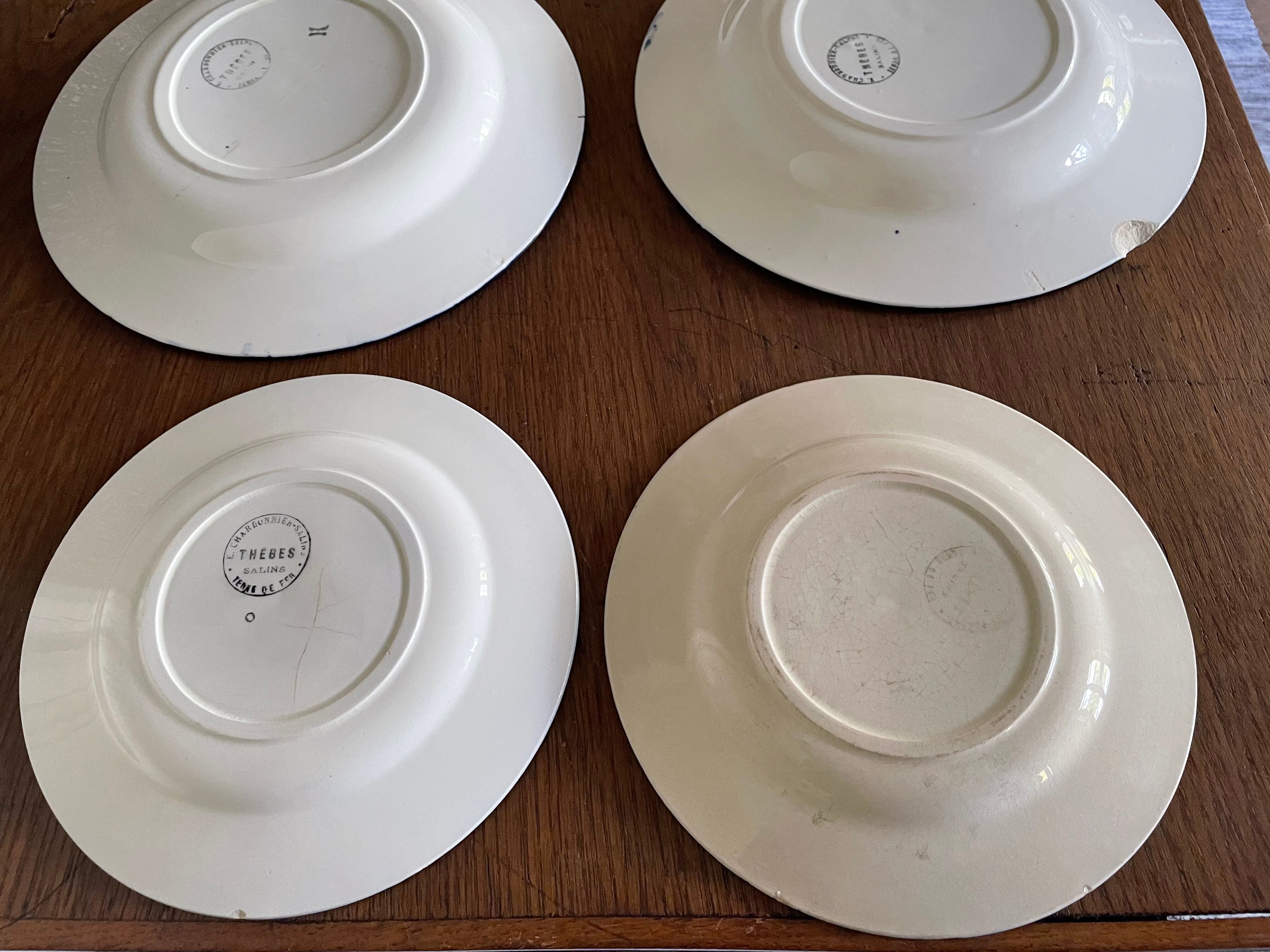 Plates model thebes salins iron earth
