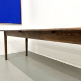 Large solid pine farmhouse table with spindle legs