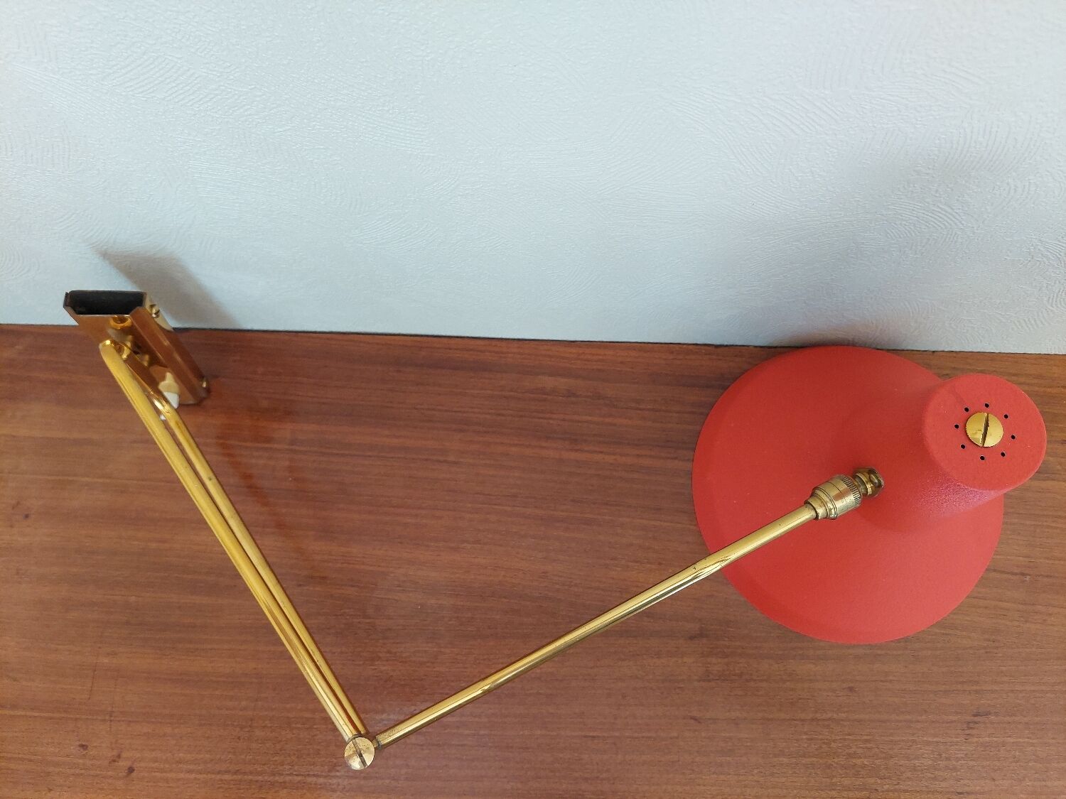 René Mathieu Lunel double arm wall light