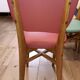 6 vintage chairs from the 50s/60s, wooden structure and skai covering.
