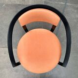 Postmodern German Chair Model Nostro in Leather by Andreas Weber for Rosenthal Einrichtung, 1980s