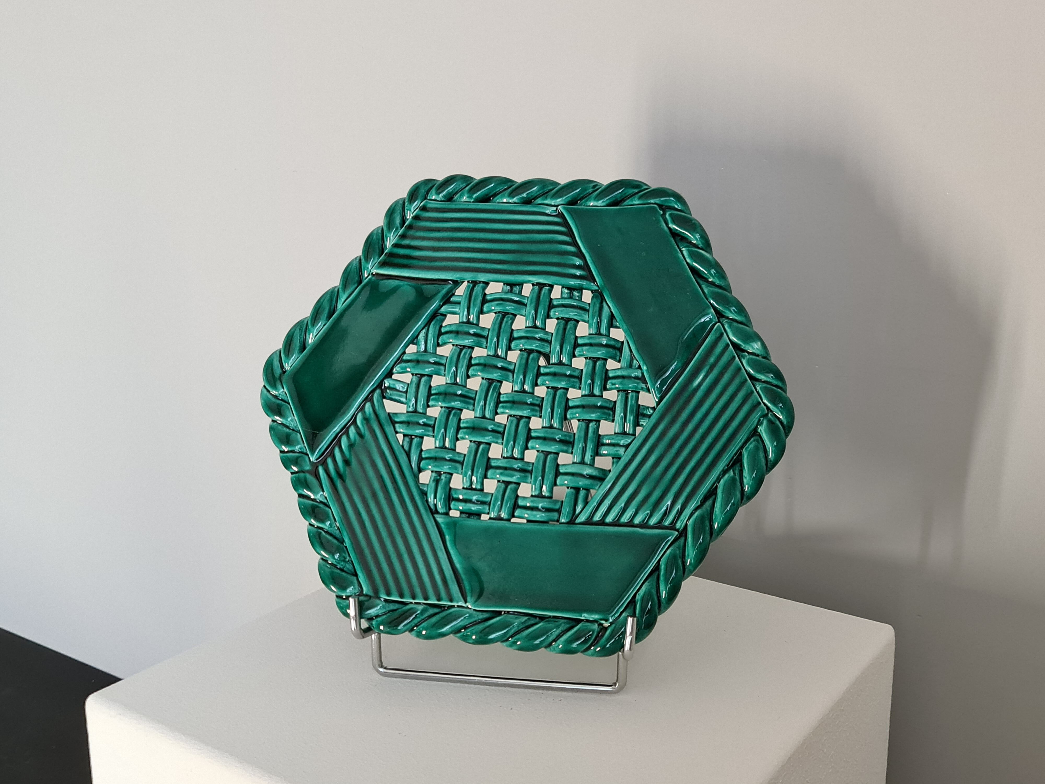 trivia signed Vallauris FPP in Massier green, 50