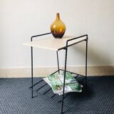 Table d'appoint métal et bois
