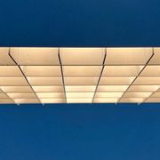 Modern minimalist cube ceiling light from the mid-century, Finland, 1960s.