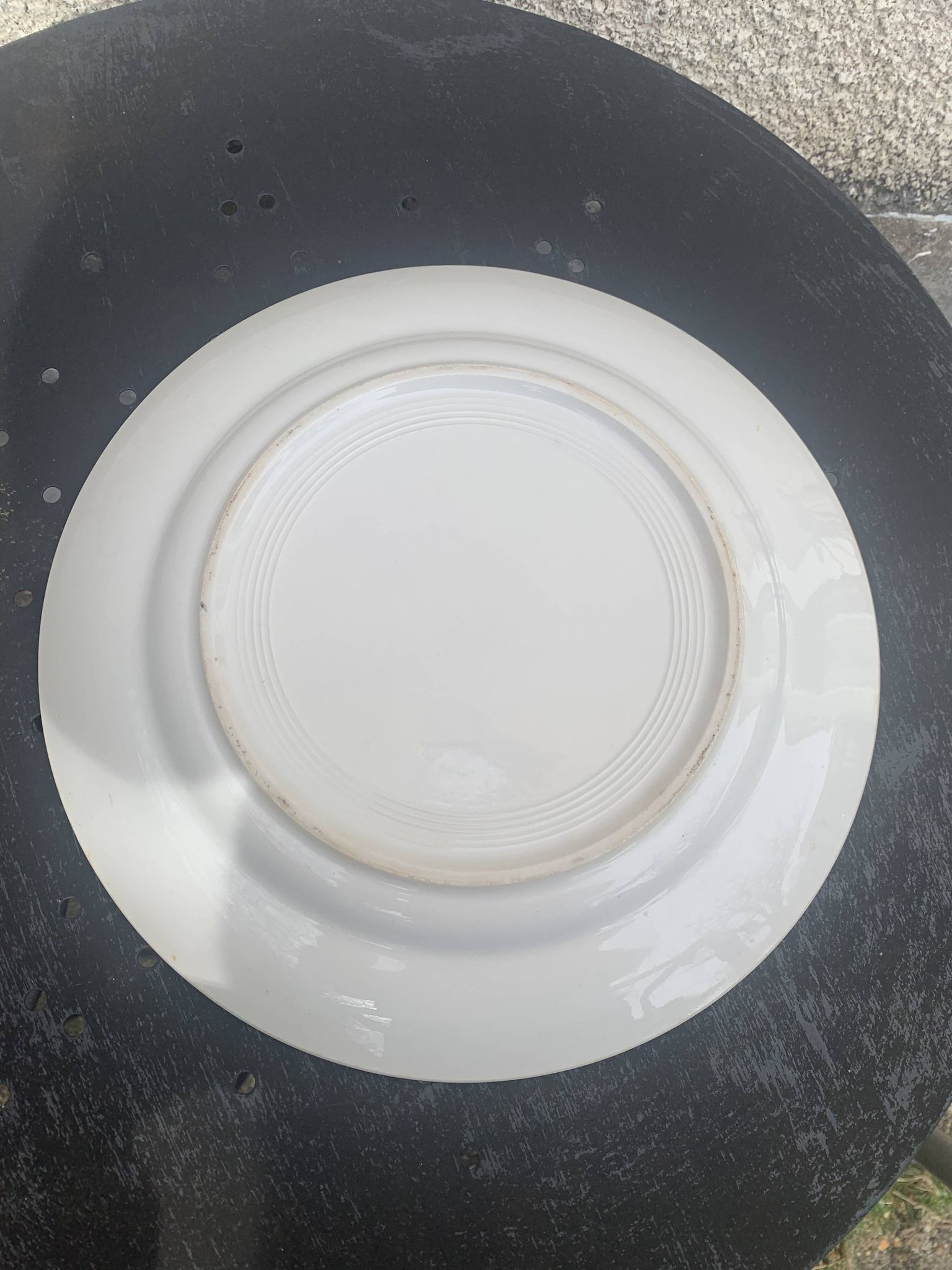 7 small plates in Royal Bone China porcelain, Maya model, Fine Bone
