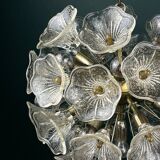 Large Sputnik flower pendant in Murano by Paolo Venini for Veart, Italy, 1960s.