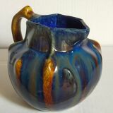 Art nouveau pitcher enamelled earth early twentieth century