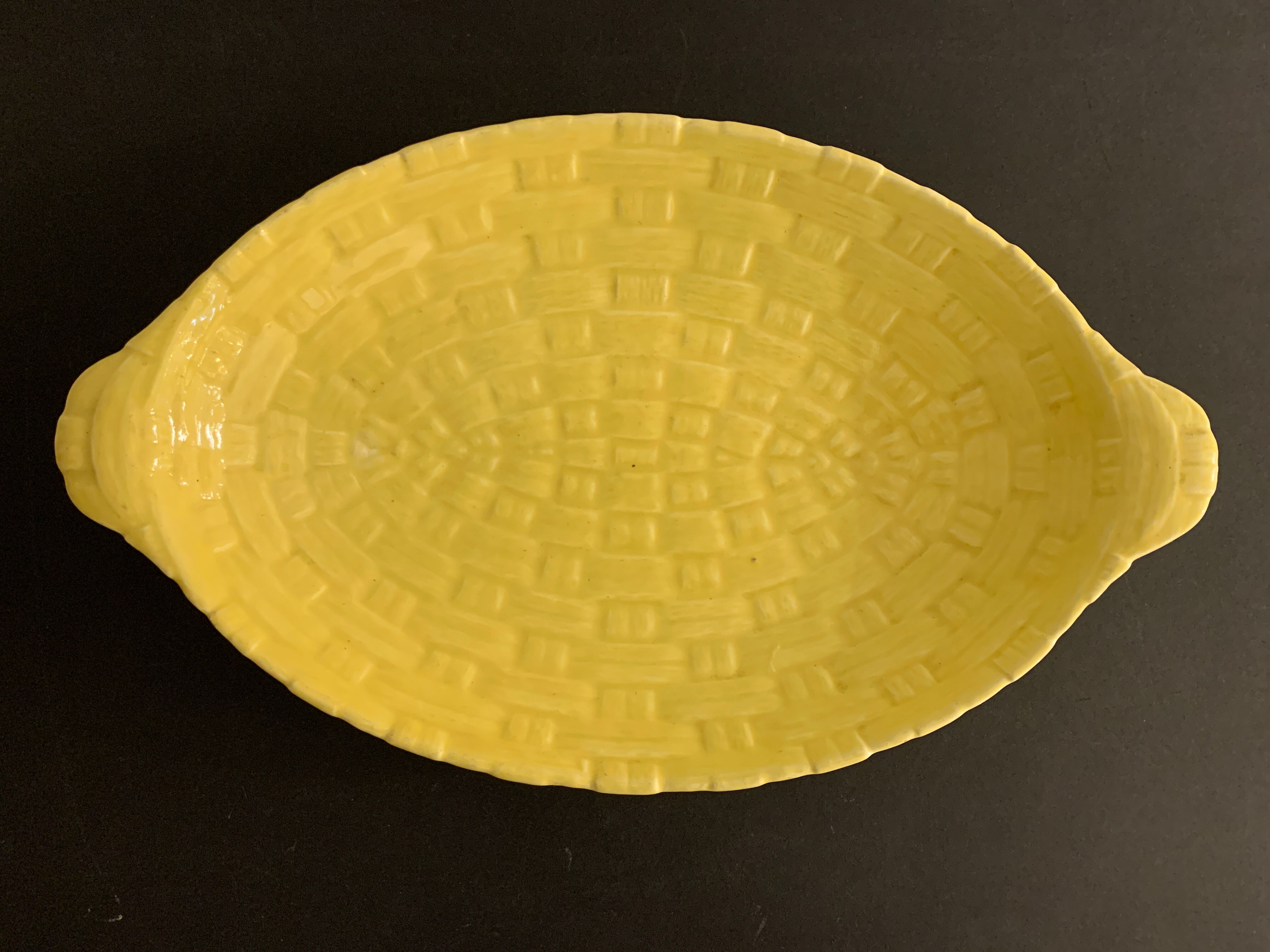 Digoin enamelled ceramic lemon fruit cup