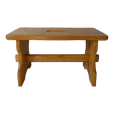 Old small wooden bench walking foot