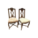 Pair of Regency style chairs in natural wood XIX century