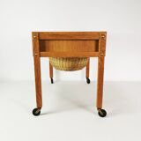 Szafka-stolik mobilny Mid Century, Dania, lata 60.