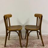 Pair of Baumann bistro chairs