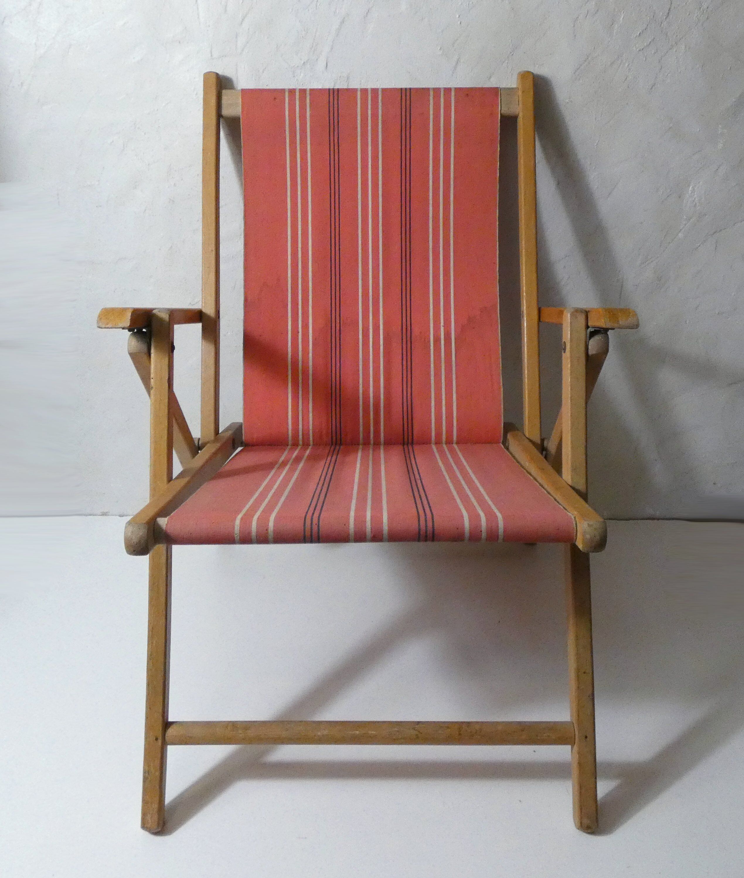 Fauteuil pliant années 50 style transat chilienne