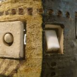 Set of 2 Ceramic Large Floor or Table Lamps by Georges Pelletier for Accolay, France 1960s