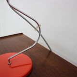 1970s josef hurka red table lamp for lidokov, czechoslovakia