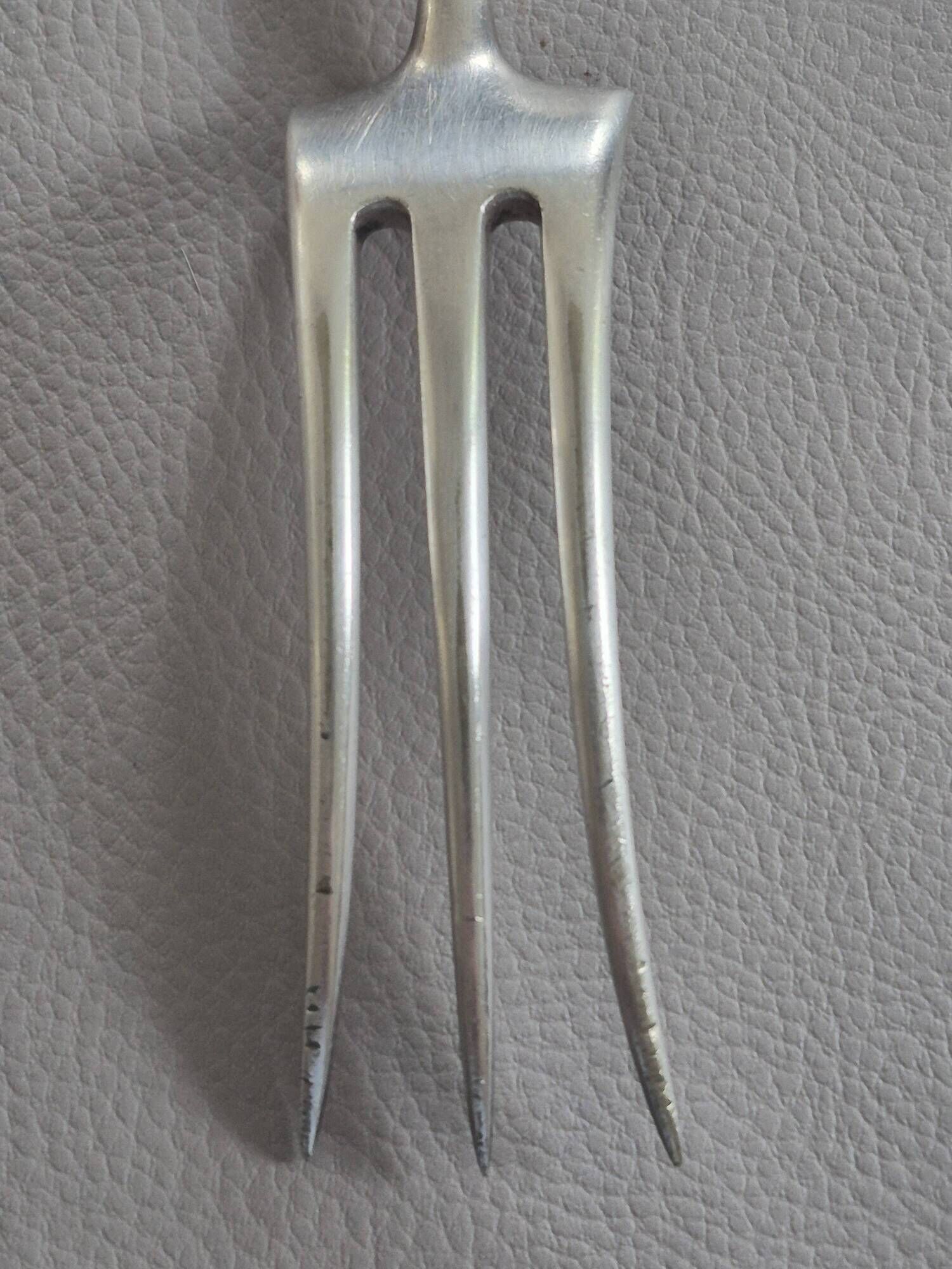 Antique Christofle silver-plated leg fork – A613