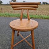 Set of 4 solid organic chairs