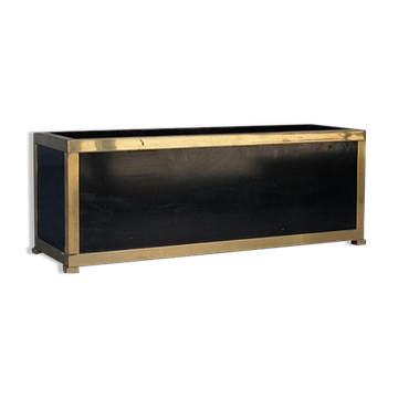 Jardinière design 1970 laiton & bronze