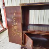 Meuble TV  laqué chinois L 1m H 1,34m P 0,50m
