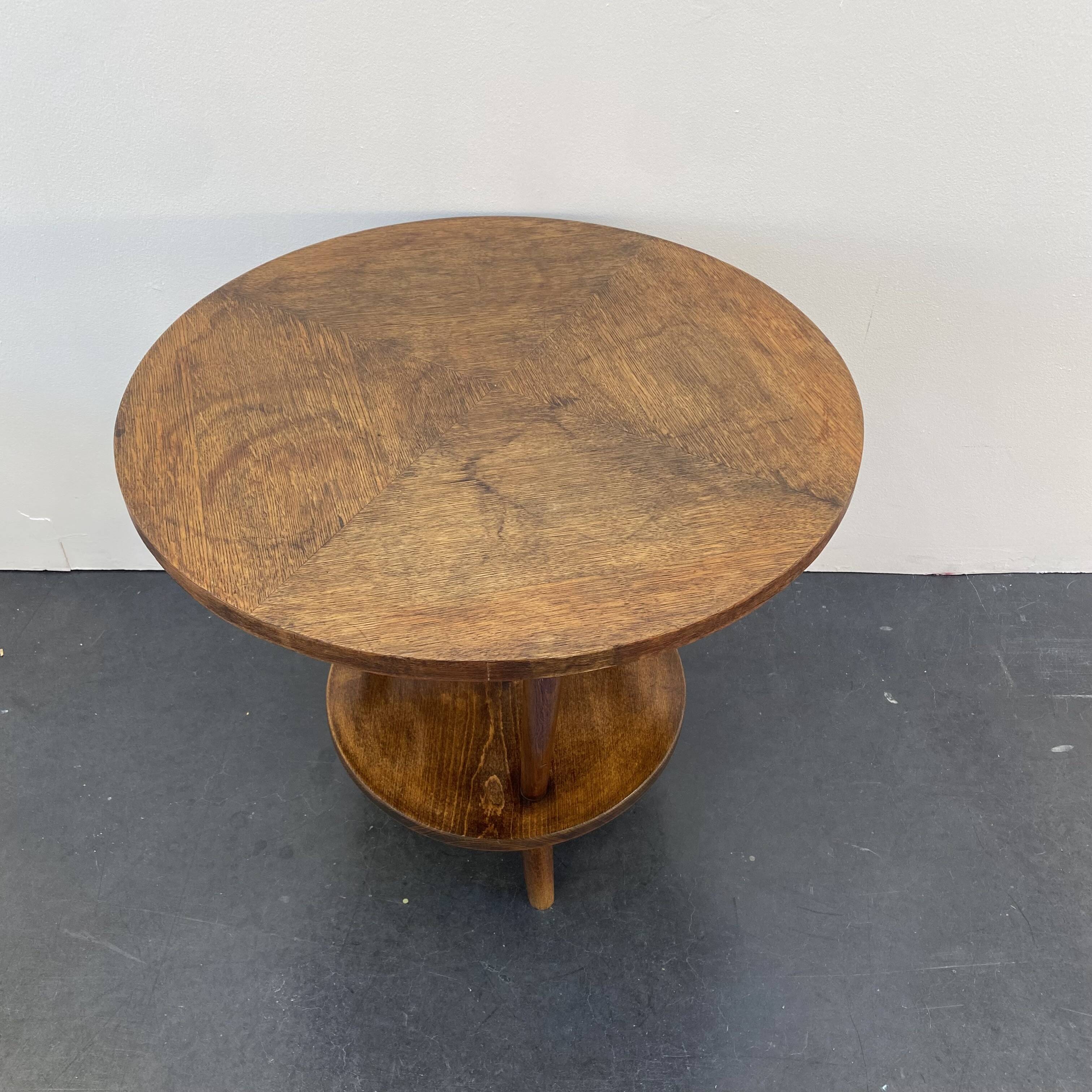 Art deco tripod pedestal table