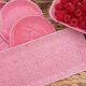 Set de 4 assiettes et 1 plat rose