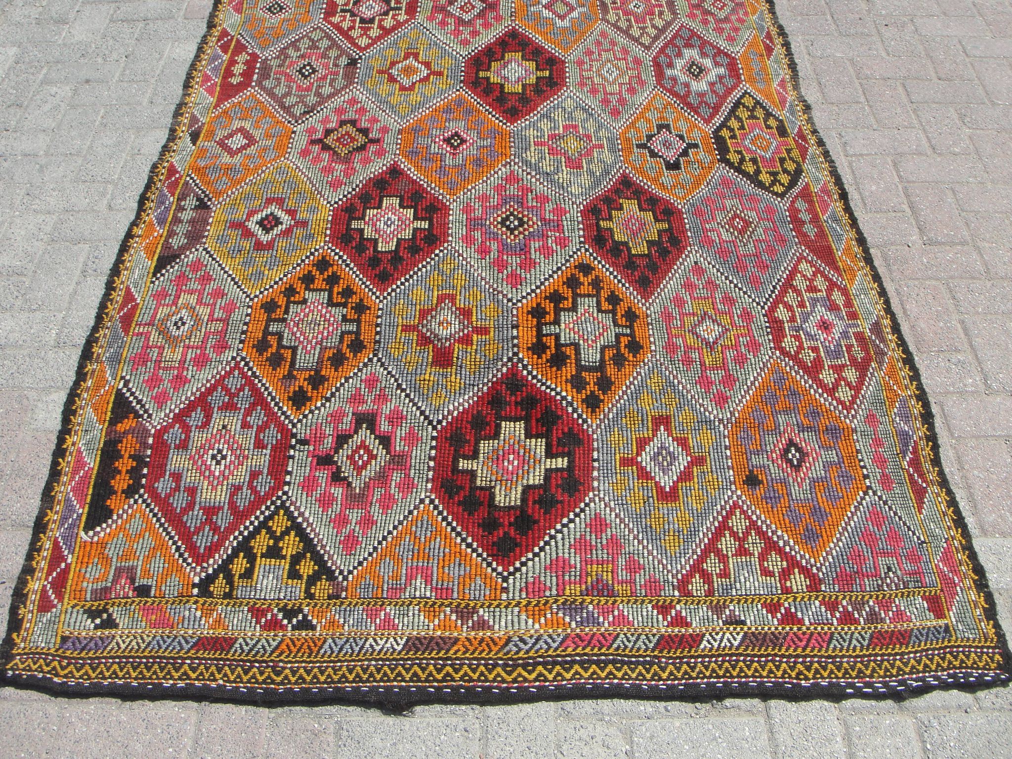 Large Kilim Rug, Vintage Rug, Home Decor rug, Turkish Kilim