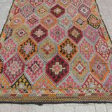 Large Kilim Rug, Vintage Rug, Home Decor rug, Turkish Kilim