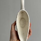 White slip gravy boat