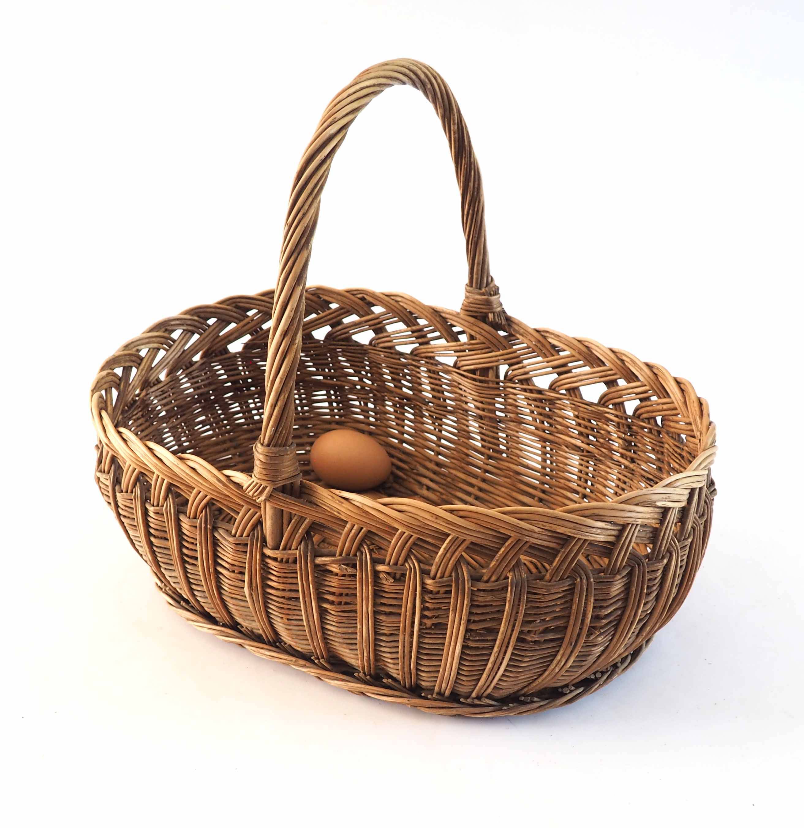 Rattan basket weaving