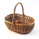Rattan basket weaving