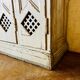 Old factory lacquered pine locker from early 20th century France.
