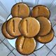 Set of 8 ceramic asparagus plates from Poët Laval 60s-70s