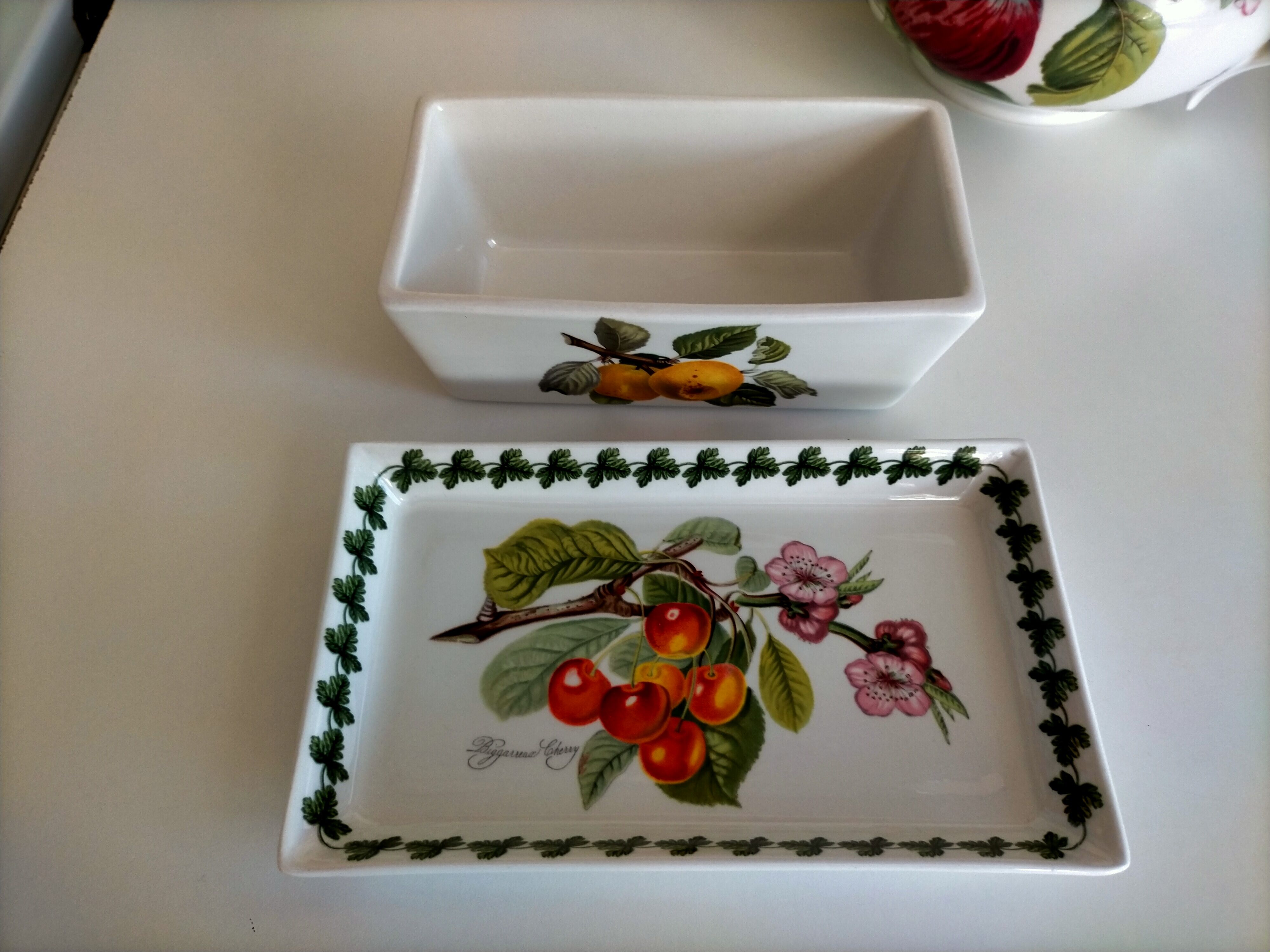 Teapot and butter set