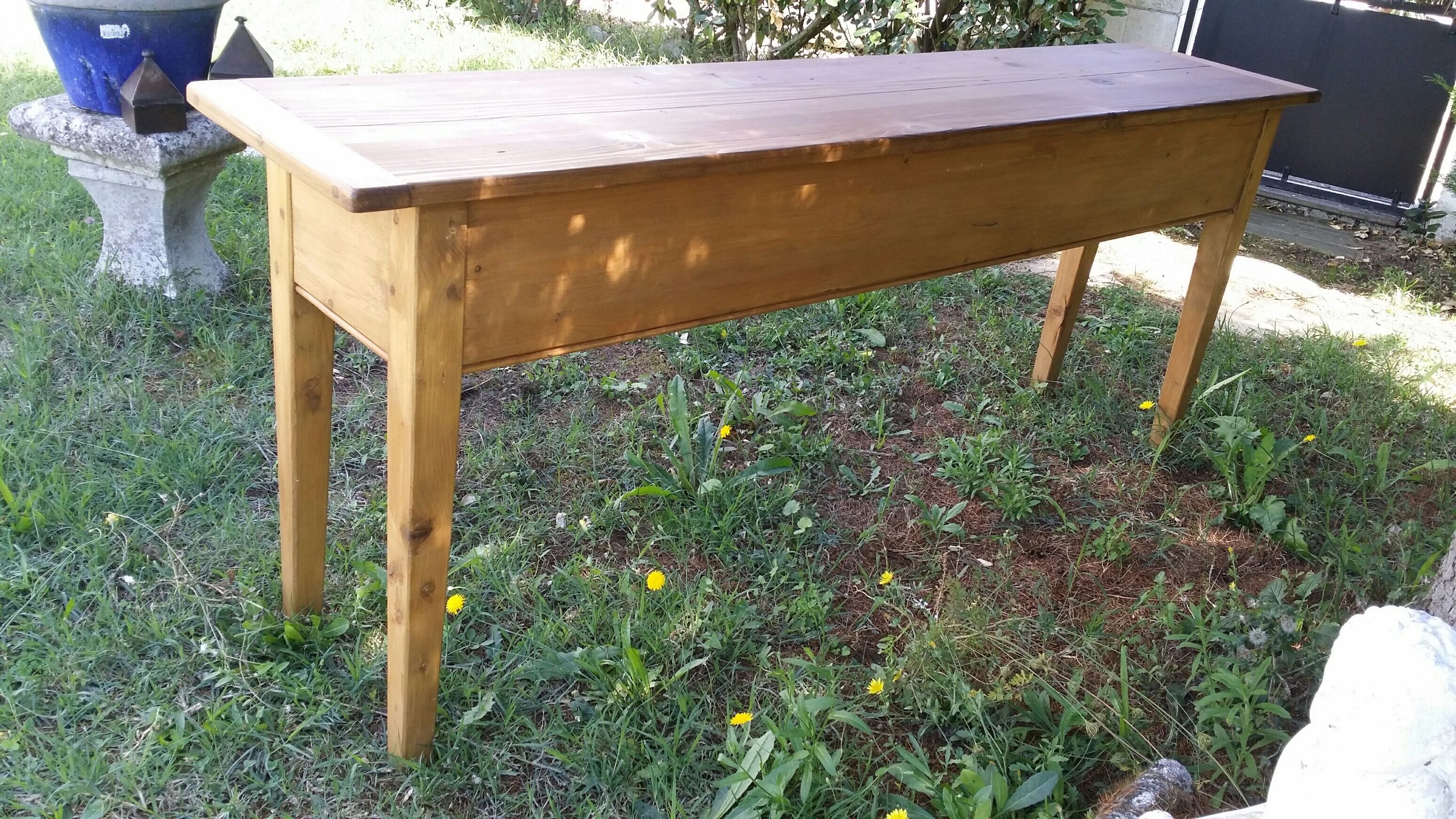 Console feet spindle, 3 drawers